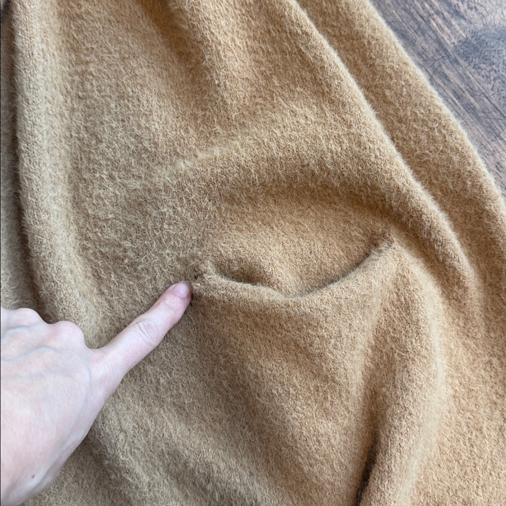 Sleeping on Snow by Anthropologie Camel Open-Front Cardigan - Picture 9 of 9